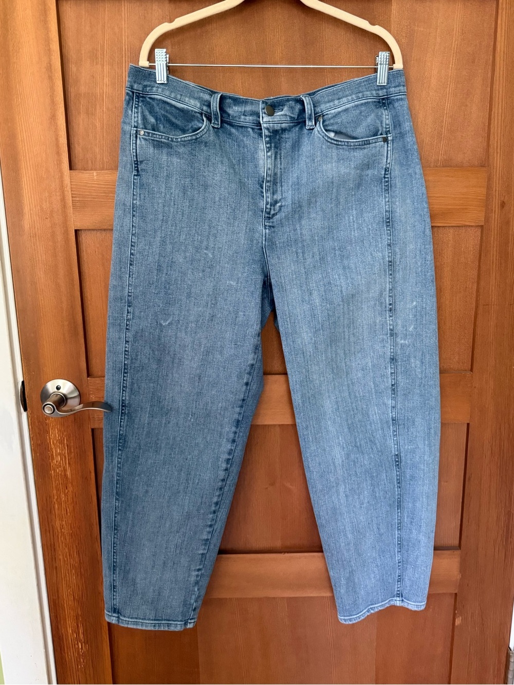 Eileen Fisher Cotton Stretch Denim Lantern Jeans